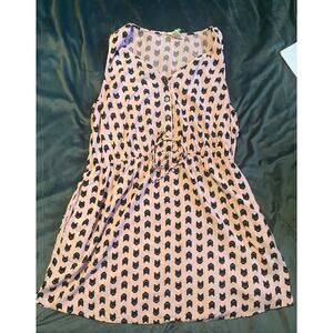 Pink dress with black cat